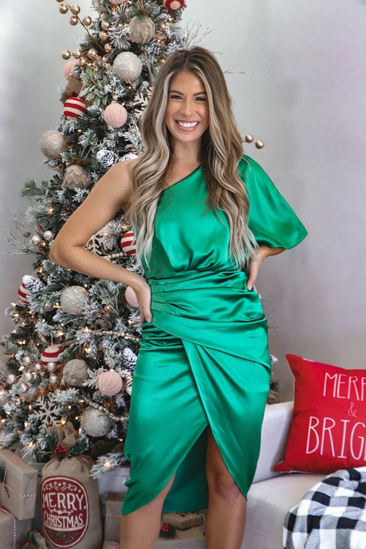Tullia | Elegant Draped Cocktail Dress